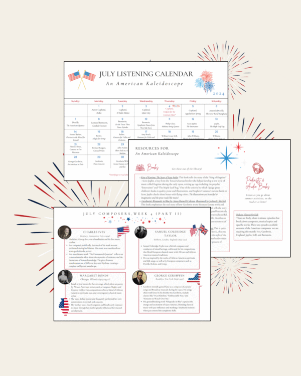 July Listening Calendar: An American Kaleidoscope - Image 3