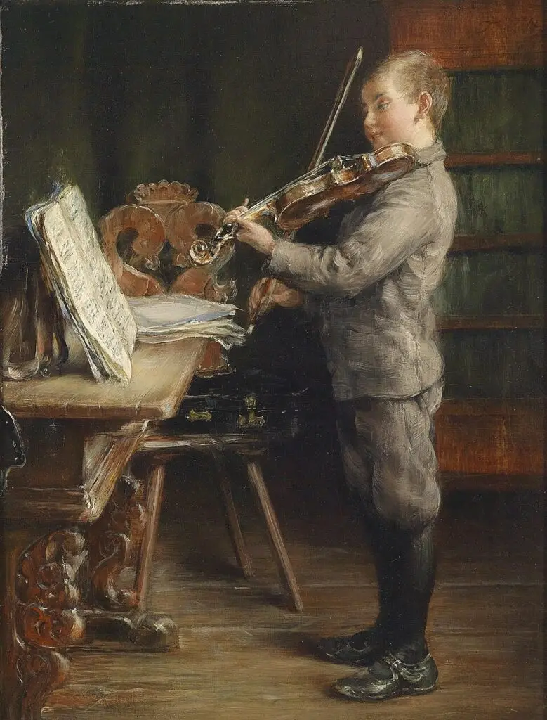 Otto Piltz, Boy Playing the Violin